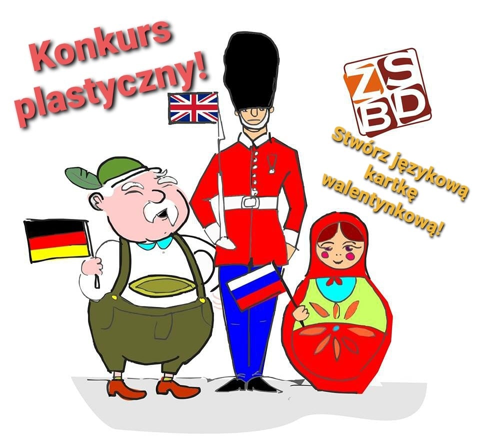 językowa kartka walentynkowa